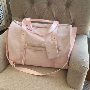 NWOT Juicy Couture Light Pink Travel Bag